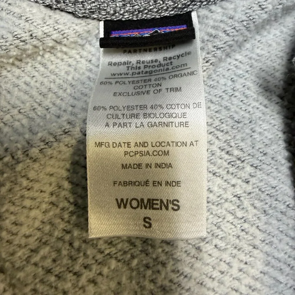 Patagonia‎ Women’s Cloud Stack Hoody Small Heather Gray EUC